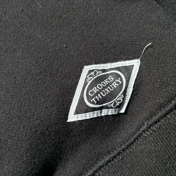 Black Crooks & Castles Luxury Crewneck / Sweatshirt - Small - Picture 5 of 5